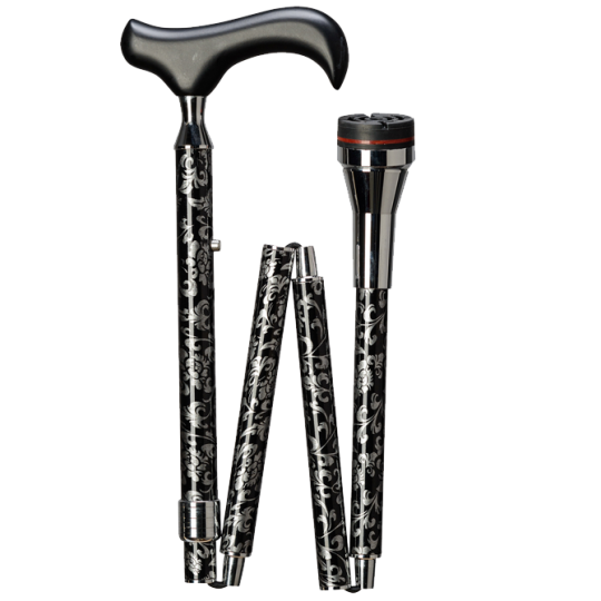 Bastone in carbonio con puntale rotante 360° – Comfort e resistenza