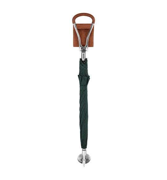 Bastone con sedile e ombrello Charles Buyers 006 chiuso, verde Racing Green
