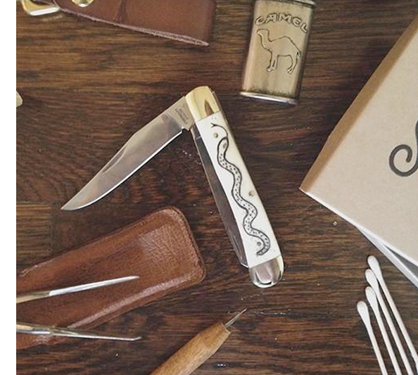 coltellino personalizzabile Scrimshaw